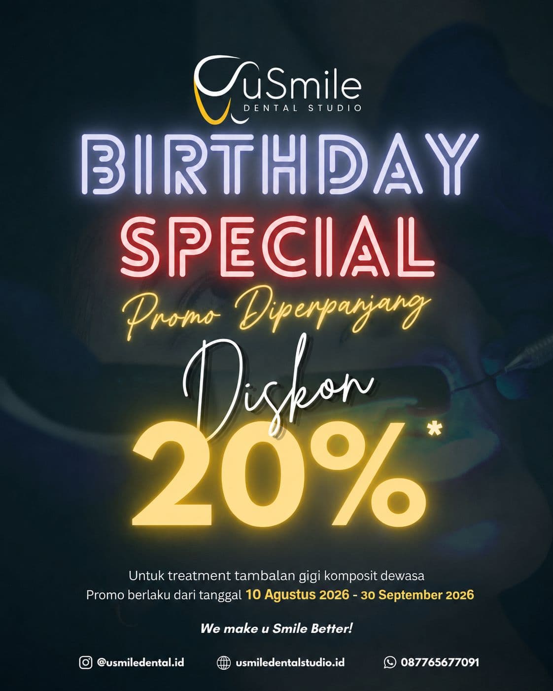Birthday Special uSmile, promo spesial September 2026